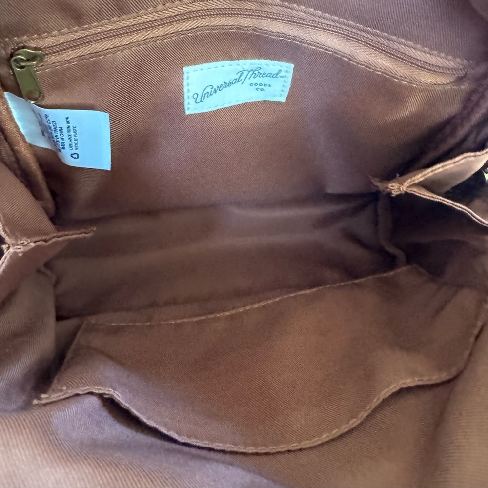Universal Thread Brown Canvas Backpack Interior O… - image 3